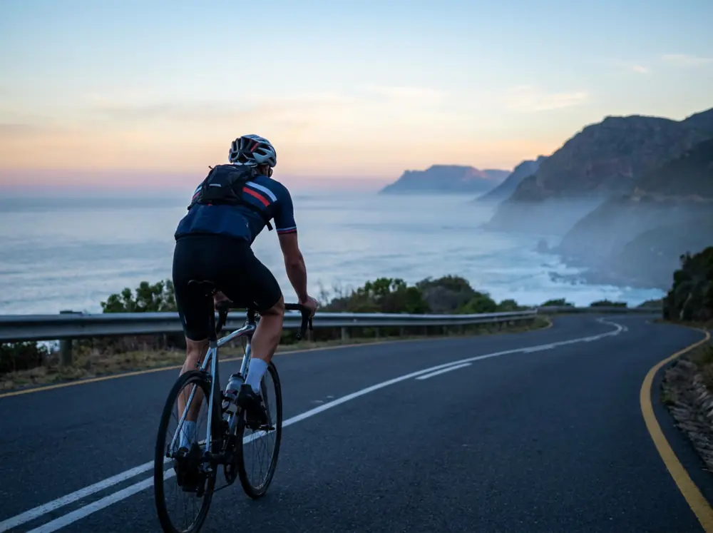 An active man on a trail, the kind of routine low testosterone treatment supports